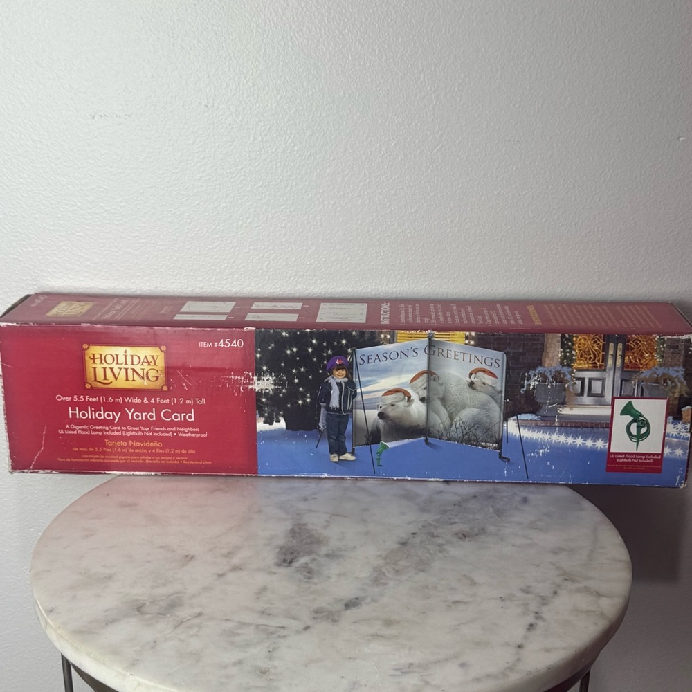 Holiday Living Holiday Yard Card “Seasons Greetings” Outdoor Christmas Decor New